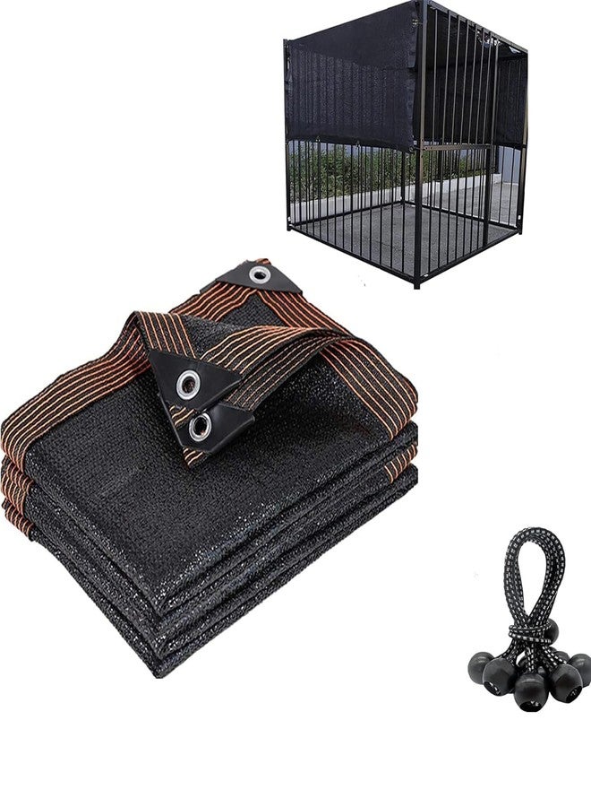 HomeABC Dog Kennel Shade Cover 95% Sunblock Shade Tarp Panel Net Mesh with Grommets for Outdoor Dog House Large Pet Crate Chicken Coop, 10ft x 10ft - Image 1